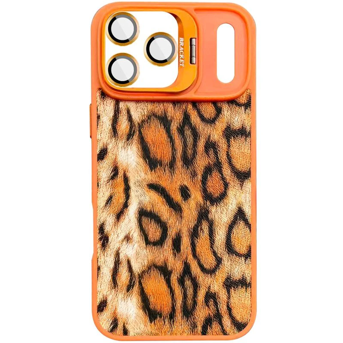 Чохол TPU+PC Wild Leopard with MagSafe and Lens для Apple iPhone 17 Pro Max (6.9") Orange