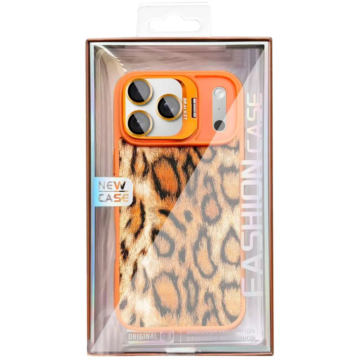 Чохол TPU+PC Wild Leopard with MagSafe and Lens для Apple iPhone 17 Pro Max (6.9") Orange