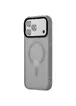 TPU+PC чохол Metal Buttons with MagSafe Colorful для Apple iPhone 17 Pro Max (6.9") Сірий / Grey