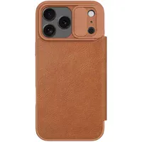 Шкіряний чохол-книжка Nillkin Qin Pro Camshield для Apple iPhone 17 Pro Max (6.9") Brown