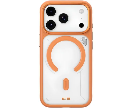 TPU+PC чохол Blueo Frosted Heat Dissipation Stand with MagSafe для Apple iPhone 17 Pro Max (6.9") Помаранчевий