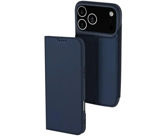 Чехол-книжка Dux Ducis с карманом для визиток для Apple iPhone 17 Pro Max (6.9") Синий