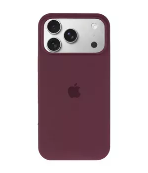 Чохол Silicone Case Full Protective (AA) для Apple iPhone 17 Pro Max (6.9") Бордовий / Plum