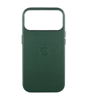 Кожаный чехол Leather Case (AAA) with MagSafe and Animation для Apple iPhone 17 Pro Max (6.9") Green