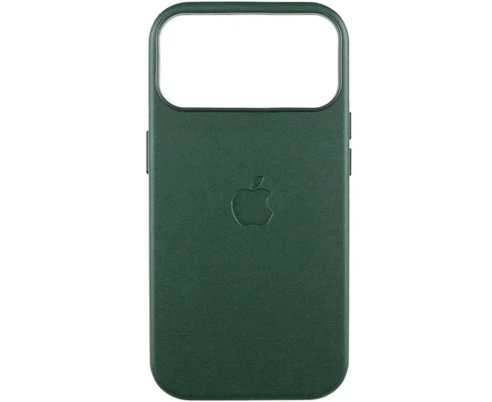 Шкіряний чохол Leather Case (AAA) з MagSafe and Animation для Apple iPhone 17 Pro Max (6.9") Green