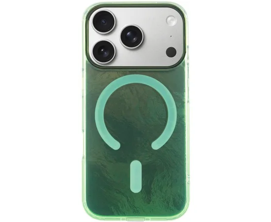 Чехол TPU Shiny Mountain (MagFit) для Apple iPhone 17 Pro Max (6.9") Green