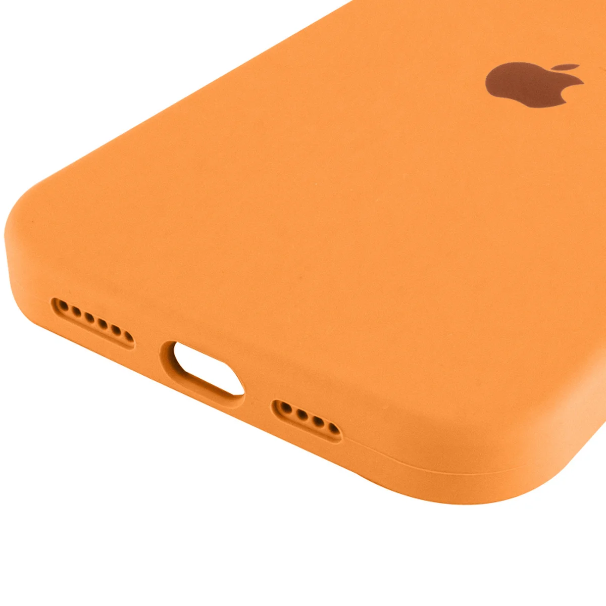 Чохол Silicone Case (AA) Logo with MagSafe для Apple iPhone 17 Pro Max (6.9") Помаранчевий / Orange