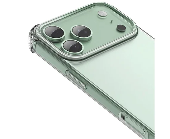 TPU чехол GETMAN Ease logo усиленные углы для Apple iPhone 17 Pro Max (6.9") Бесцветный (прозрачный)