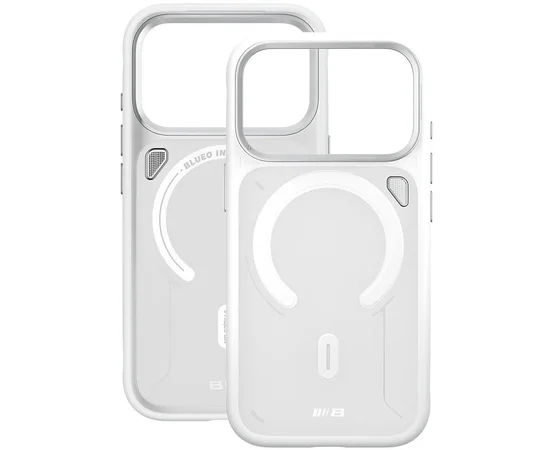 TPU+PC чехол Blueo Frosted Heat Dissipation Stand with MagSafe для Apple iPhone 17 Pro Max (6.9") Белый