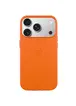 Чохол шкіряний Leather Case (AA) з MagSafe and Animation для Apple iPhone 17 Pro Max (6.9") Orange