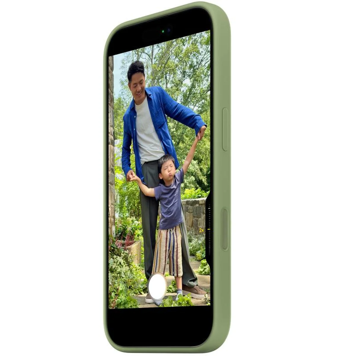 Чехол Silicone case (AAA) with Magsafe and Animation для Apple iPhone 17 Pro Max (6.9") Light Moss