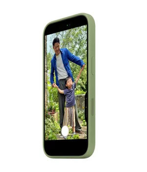 Чохол Silicone case (AAA) with Magsafe and Animation для Apple iPhone 17 Pro Max (6.9") Light Moss