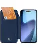 Чехол-книжка Dux Ducis с карманом для визиток для Apple iPhone 17 Pro Max (6.9") Синий