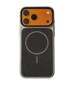 Чохол TPU TechWoven Hybrid with MagSafe для Apple iPhone 17 Pro Max (6.9") Grey / Black