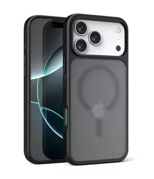 TPU+PC чохол Metal Buttons with MagSafe для Apple iPhone 17 Pro Max (6.9") Чорний / Black