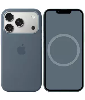 Чехол Silicone case (AAA) with Magsafe and Animation для Apple iPhone 17 Pro Max (6.9") Anchor Blue