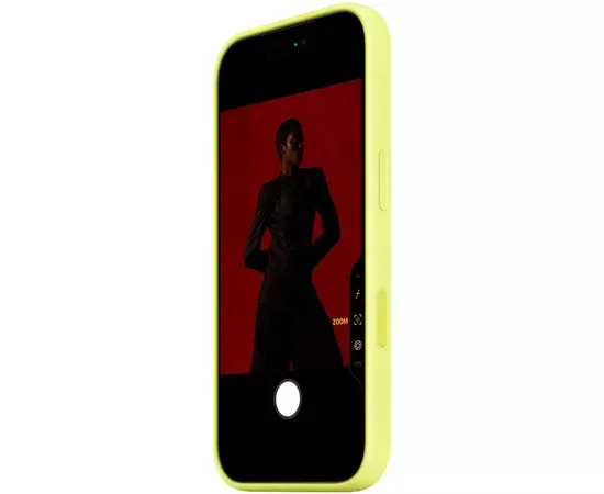 Чехол Silicone case (AAA) with Magsafe and Animation для Apple iPhone 17 Pro Max (6.9") Neon Yellow