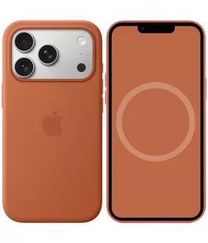 Чехол Silicone case (AAA) with Magsafe and Animation для Apple iPhone 17 Pro Max (6.9") Terra Cotta