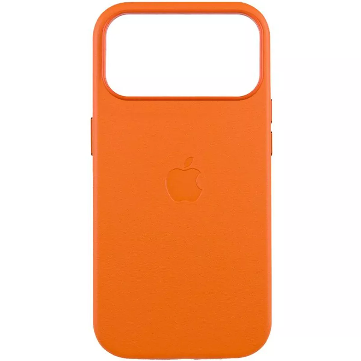 Кожаный чехол Leather Case (AAA) with MagSafe and Animation для Apple iPhone 17 Pro Max (6.9") Orange