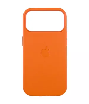 Шкіряний чохол Leather Case (AAA) з MagSafe and Animation для Apple iPhone 17 Pro Max (6.9") Orange