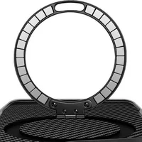 TPU+PC чохол Metal Buttons with MagSafe Carbon Ring для Apple iPhone 17 Pro Max (6.9") Чорний