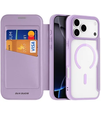 Чохол-книжка Dux Ducis Skin X Pro with MagSafe Apple iPhone 17 Pro (6.3") Purple