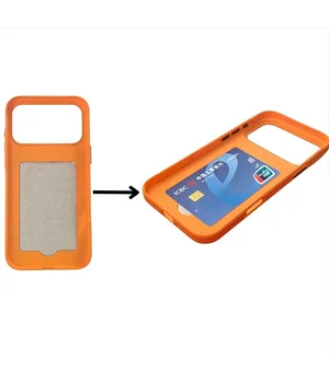 Чехол TPU TechWoven Hybrid with MagSafe для Apple iPhone 17 Pro (6.3") Orange / Brown