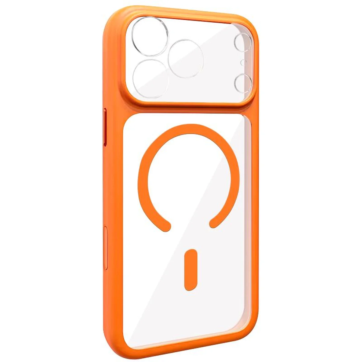 Чехол TPU GETMAN Moon Clear with MagSafe для Apple iPhone 17 Pro (6.3") Orange