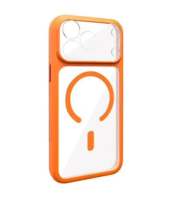 Чехол TPU GETMAN Moon Clear with MagSafe для Apple iPhone 17 Pro (6.3") Orange Чехол TPU GETMAN Moon Clear with MagSafe для Apple iPhone 17 Pro (6.3") Orange