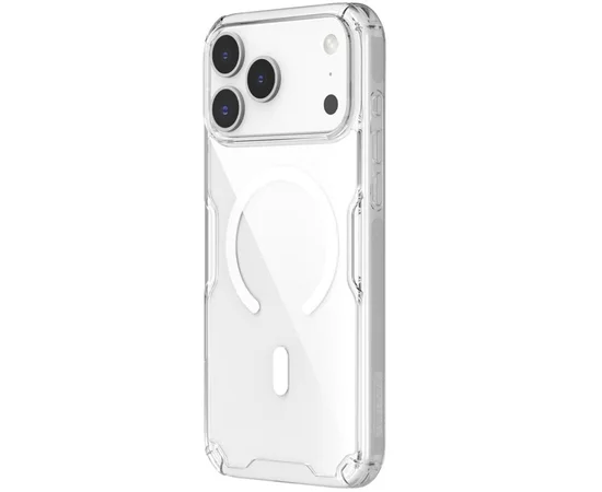 TPU чехол Nillkin Nature Pro Magnetic для Apple iPhone 17 Pro (6.3") Бесцветный (прозрачный)
