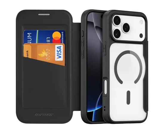 Чохол-книжка Dux Ducis Skin X Pro with MagSafe Apple iPhone 17 Pro (6.3") Black