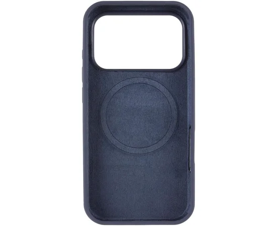Чехол Silicone Case Full Protective (AA) V2 with MagSafe для Apple iPhone 17 Pro (6.3") Темно-синий / Midnight blue