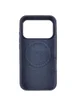 Чехол Silicone Case Full Protective (AA) V2 with MagSafe для Apple iPhone 17 Pro (6.3") Темно-синий / Midnight blue