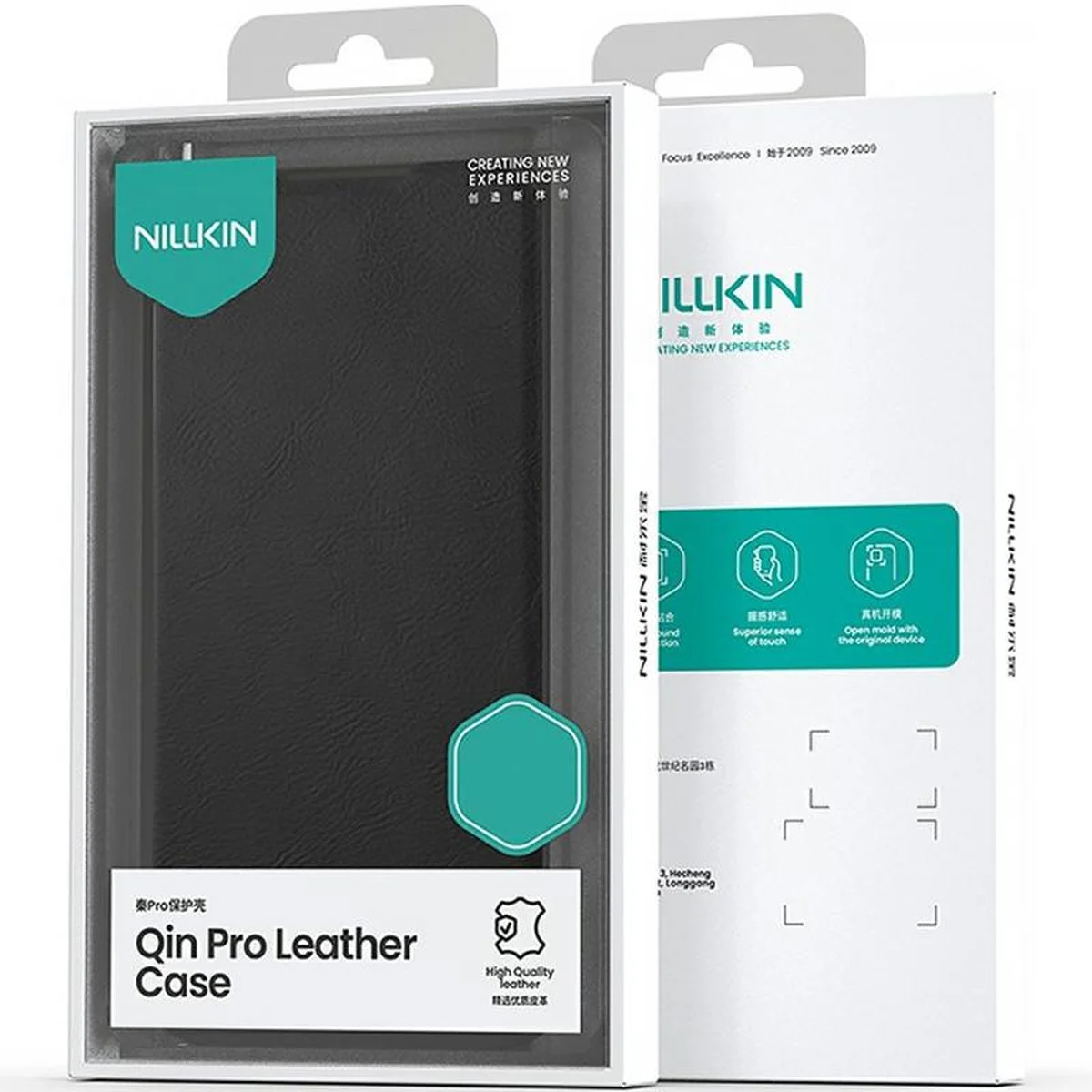 Кожаный чехол-книжка Nillkin Qin Pro Camshield для Apple iPhone 17 Pro (6.3") Black