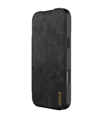 Шкіряний чохол-книжка Nillkin Qin Pro Camshield для Apple iPhone 17 Pro (6.3") Black