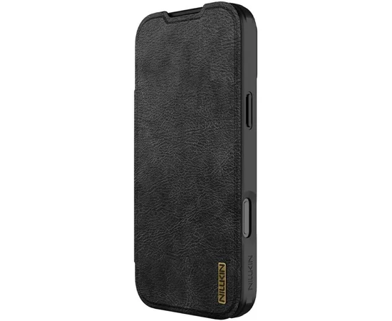 Кожаный чехол-книжка Nillkin Qin Pro Camshield для Apple iPhone 17 Pro (6.3") Black