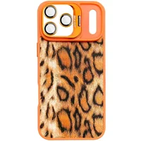Чехол TPU+PC Wild Leopard with MagSafe and Lens для Apple iPhone 17 Pro (6.3") Orange