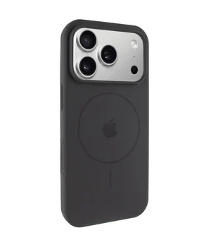 Чехол Silicone Case Full Protective (AA) V2 with MagSafe для Apple iPhone 17 Pro (6.3") Серый / Dark Gray