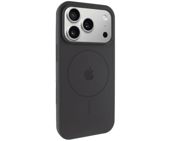 Чехол Silicone Case Full Protective (AA) V2 with MagSafe для Apple iPhone 17 Pro (6.3") Серый / Dark Gray