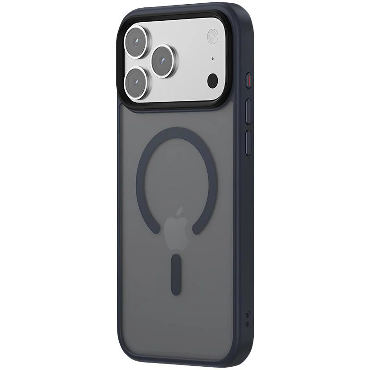 TPU+PC чехол Metal Buttons with MagSafe Colorful для Apple iPhone 17 Pro (6.3") Синий / Navy Blue