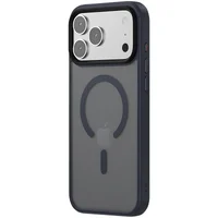 TPU+PC чехол Metal Buttons with MagSafe Colorful для Apple iPhone 17 Pro (6.3") Синий / Navy Blue