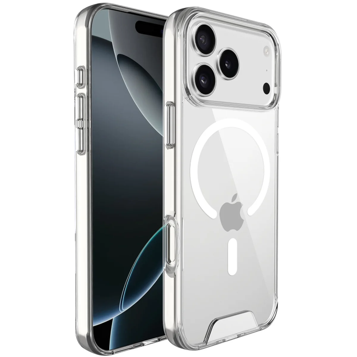 Чехол TPU Space Case with Magnetic Fit для Apple iPhone 17 Pro / 18 Pro (6.3") Прозрачный