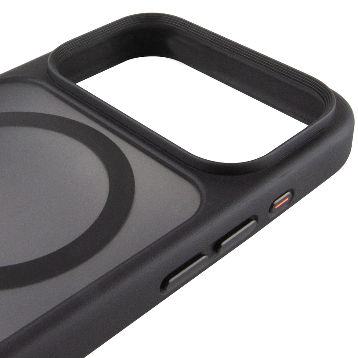 TPU+PC чехол Metal Buttons with Magnetic Fit для Apple iPhone 18 Pro / 17 Pro (6.3") Черный / Black