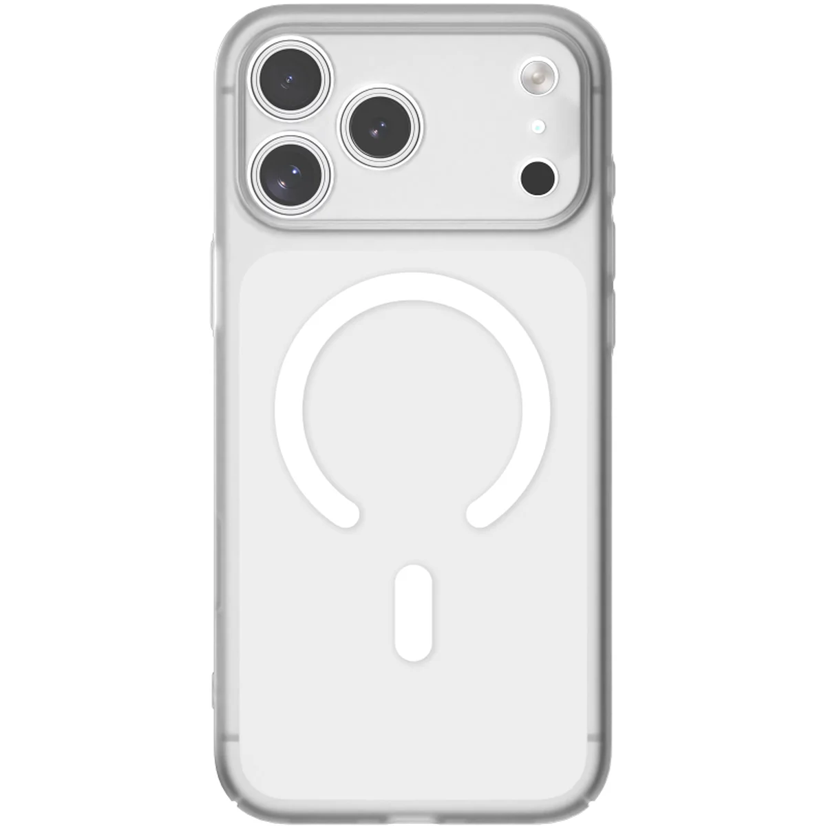Чехол PC Slim Matte with Magnetic Fit (camera button) для Apple iPhone 17 Pro (6.3") White