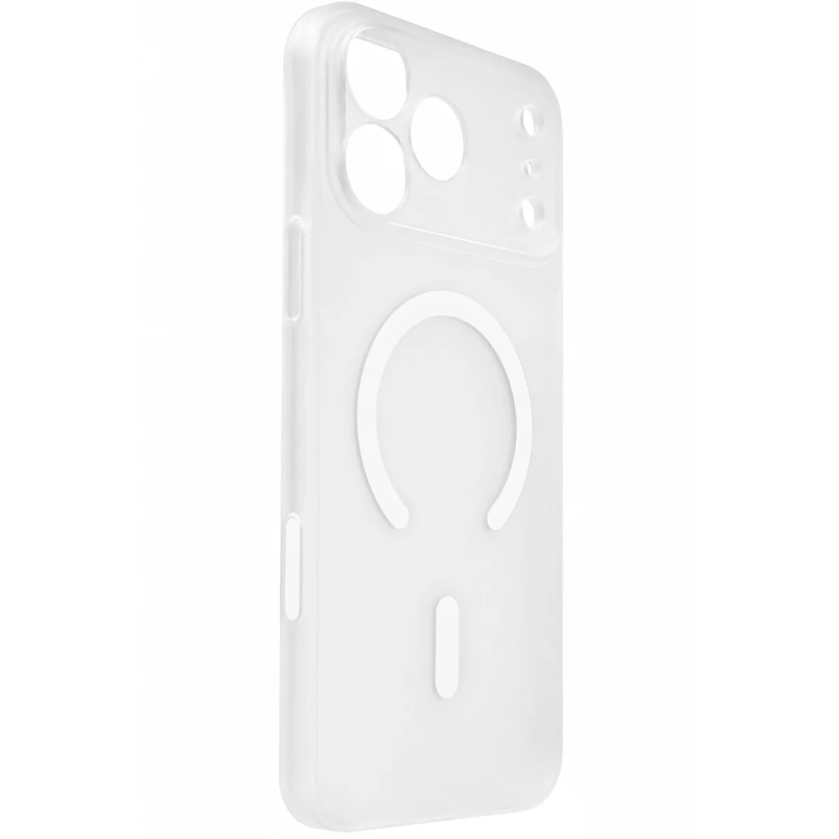 Чехол PC Slim Matte with Magnetic Fit (camera button) для Apple iPhone 17 Pro (6.3") White