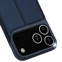 Чехол-книжка Dux Ducis с карманом для визиток для Apple iPhone 17 Pro (6.3") Синий
