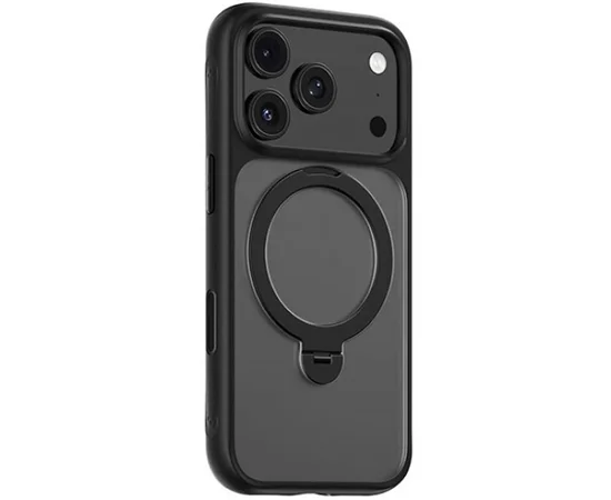 TPU+PC чехол Blueo Skin Friendly 360 Rotatable Stand with MagSafe для Apple iPhone 17 Pro (6.3") Black