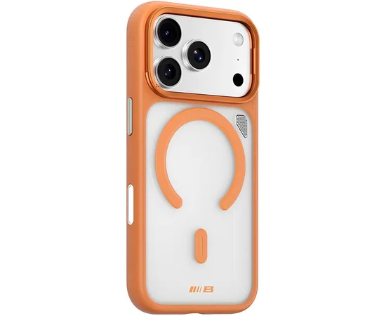 TPU+PC чехол Blueo Frosted Heat Dissipation Stand with MagSafe для Apple iPhone 17 Pro (6.3") Оранжевый