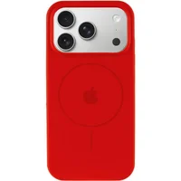 Чехол Silicone Case Full Protective (AA) V2 with MagSafe для Apple iPhone 17 Pro (6.3") Красный / Red