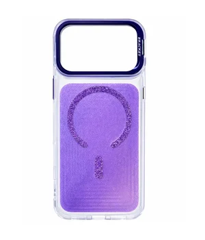 Чохол TPU+PC Jewel Sparkle with MagSafe для Apple iPhone 17 Pro (6.3") Lavender Glitter